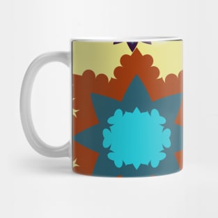 pattern with leaves and flowers paisley style Mug